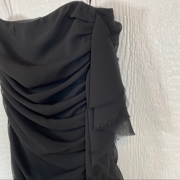 Express Black Strapless Cocktail Dress - Picture 2 of 7